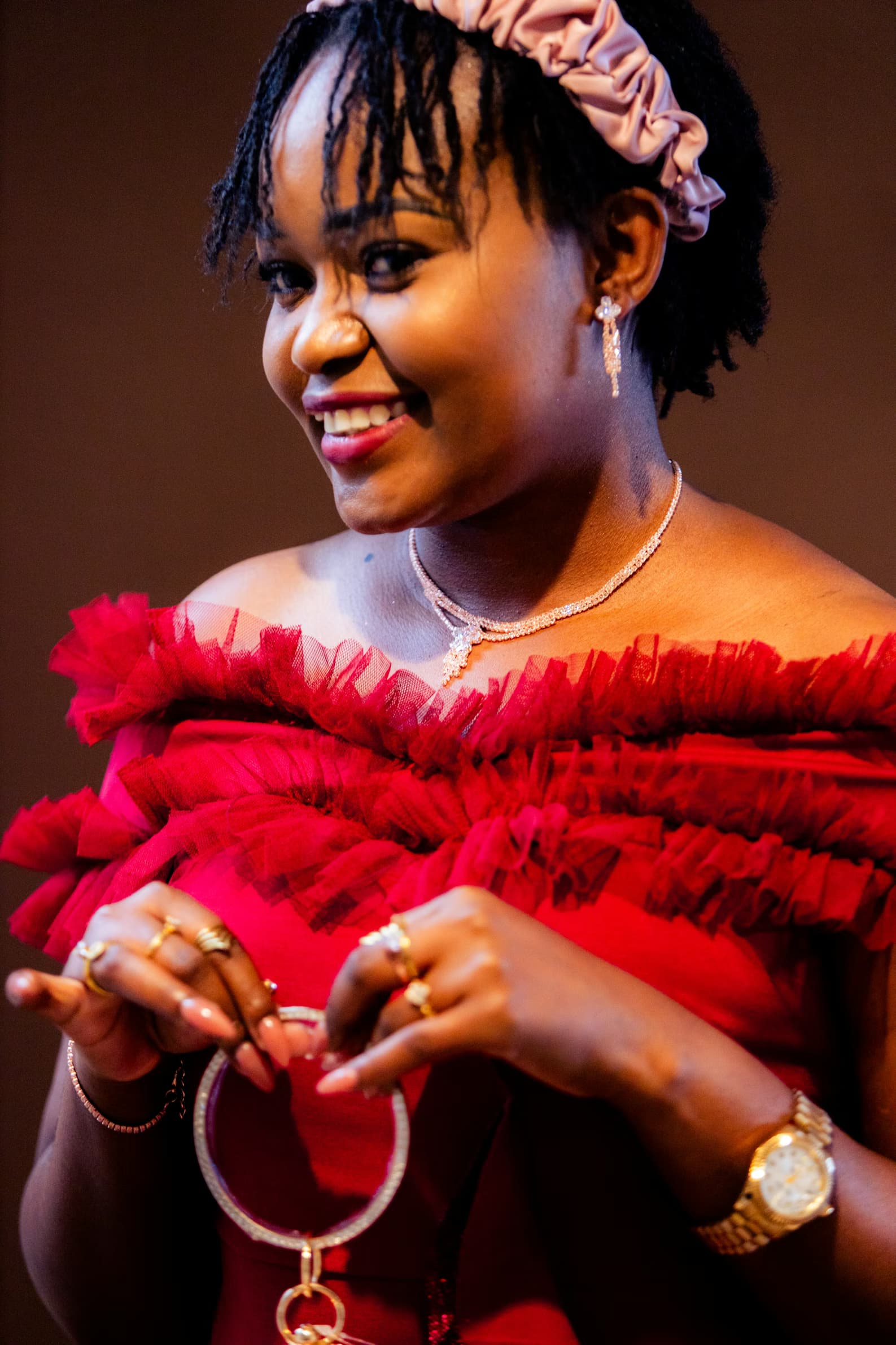 African influencer creating content for a brand campaign